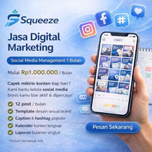 Jasa Digital Marketing – Paket Social Media Management 1 Bulan