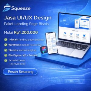 Jasa UI/UX Design – Paket Landing Page Bisnis
