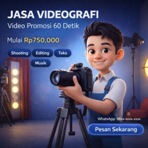 Jasa Videografi – Paket Video Promosi 60 Detik